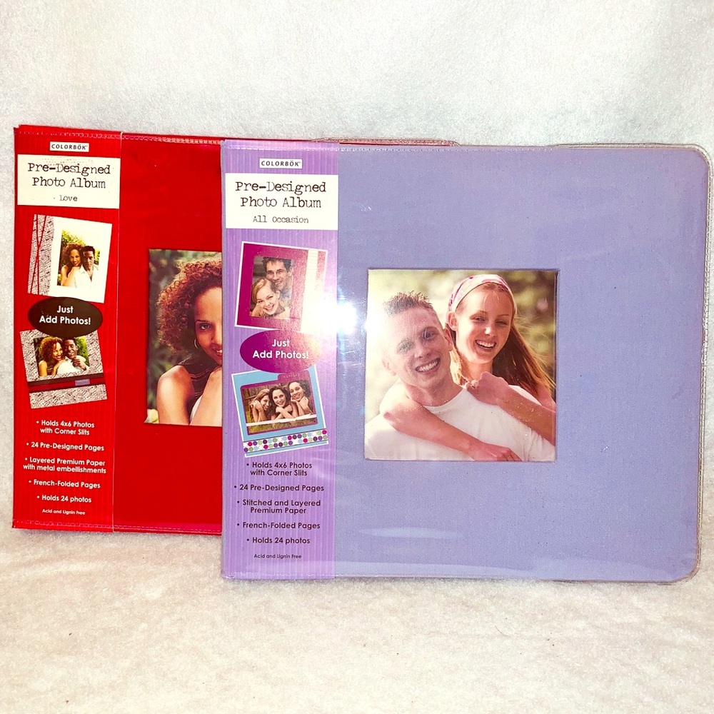 2 NEW Colorbok Pre-Designed Photo Album